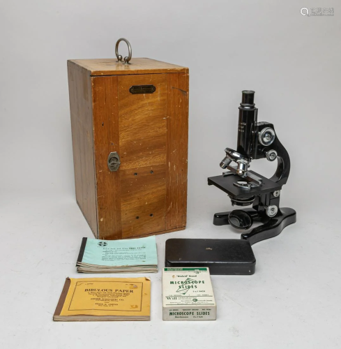 Rare Marcel Wiegandt Microscope