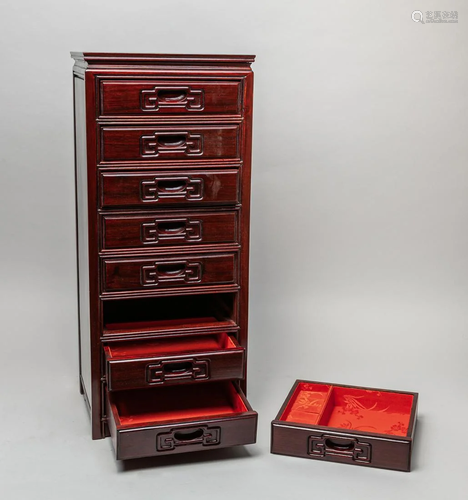 Chinese Rosewood Cabinet