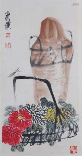 Painting : Flowers by Qi Baishi