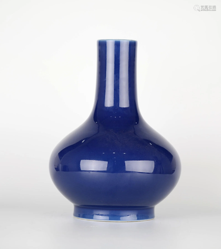 Chinese Blue Glazed Vase