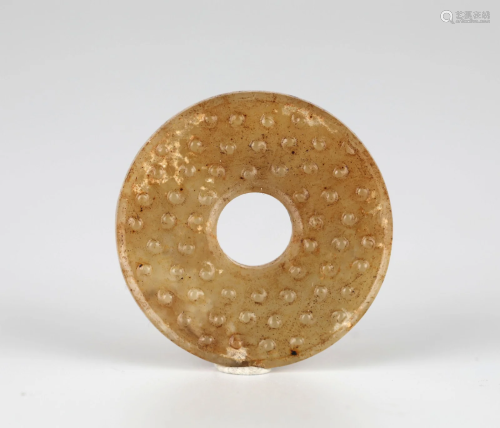 Chinese Archaic Circular Jade Bi