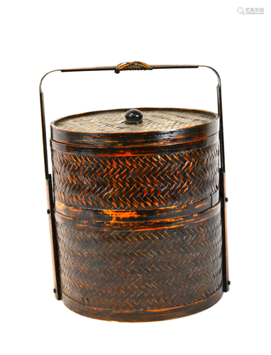 Chinese Bamboo Food Basket