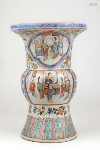 A 19th century Chinese Gu porcelain