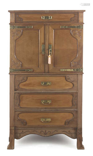 A walnut side cabinet circa 1920