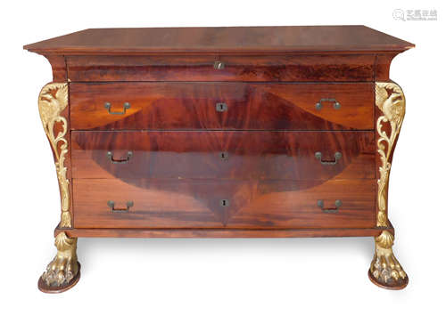 A Spanish Fernandino period mahogany chest of drawers circa ...