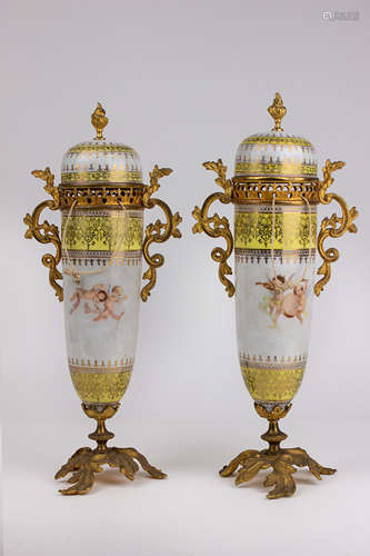 A first half of 20th century Austrian decorative vases and c...