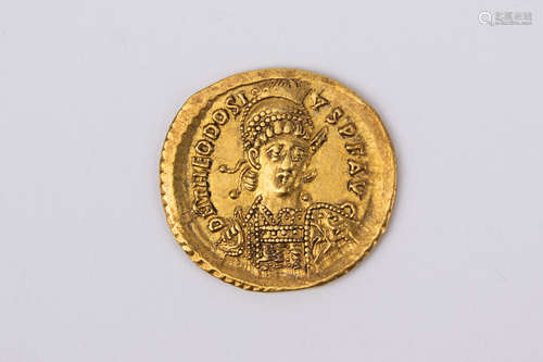 Solidus aureus, Teodosius II, Constinople mint (408-450 dC)