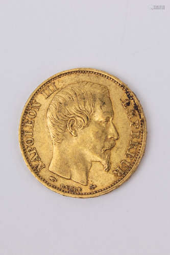 20 francs Napoleón III, year 1859