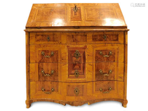 A first half of 18th century Charles IV walnut filing cabine...