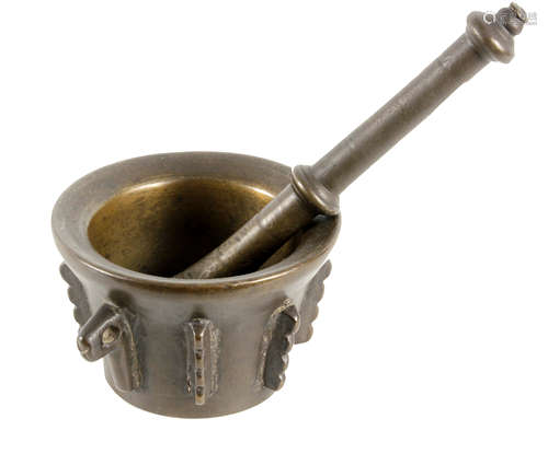 A 16th century Gothic bronze mortar