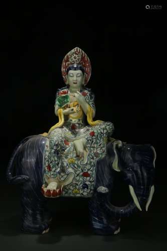 Avalokitesvara Riding An Elephant Ornament