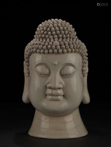 Dehua Porcelain Buddha's Head Ornament