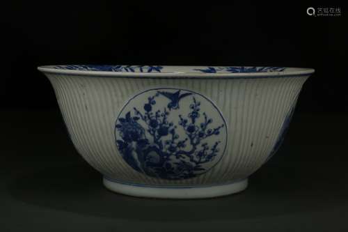 Blue-and-white Big Bowl