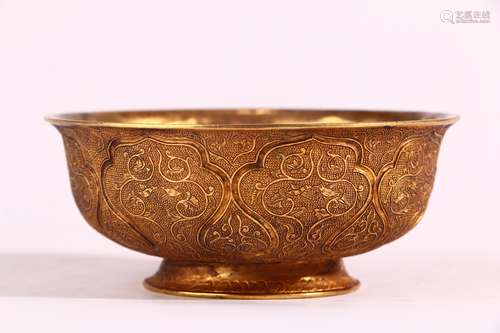 Gilt Copper Bowl