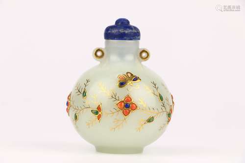 Hetian Jade Snuff Bottle