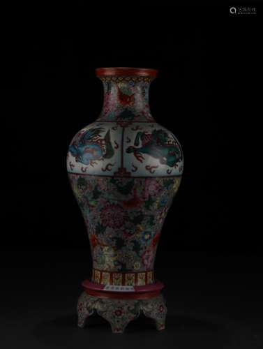 Enamel Vase