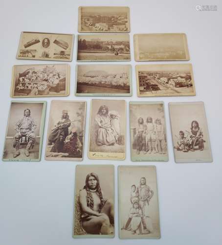 A Collection of old antique photos which include Rare native...