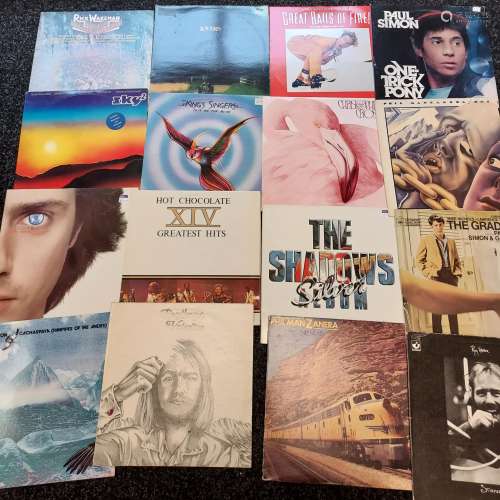 A Collection of records to include great balls of fire, Paul...