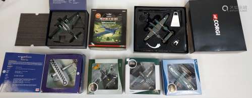 A Lot of 7 various boxed die cast plane models