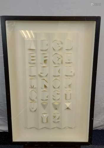 A Limited edition mixed media titled 'Alphabet II' [142/150]...