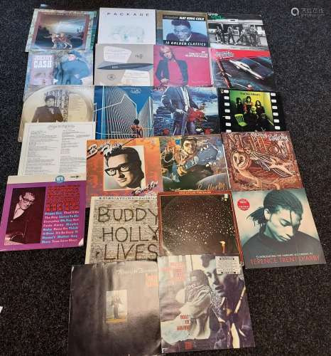 A Selection of mixed genre records to include Buddy Holly, N...