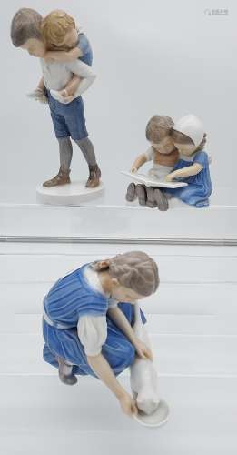 A Lot of three B&G Denmark made figurines. To include Lady f...
