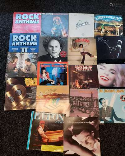 A Selection of mixed genre records to include Elton John, Er...