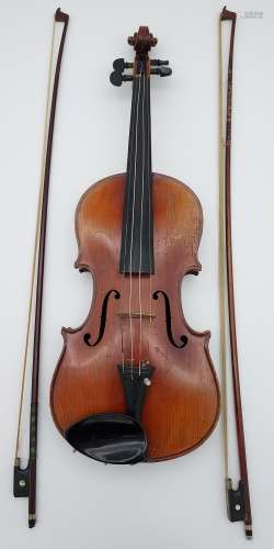 Antique Violin by Eugene Gartner, Stuttgart, Date in ink 190...