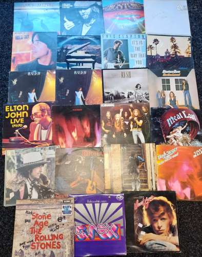 A Collection of mixed genre records to include The Rolling S...