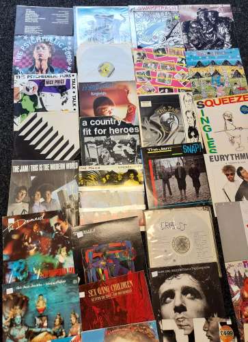 A Collection of mixed records to include Sex Pistols, Simple...