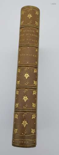 1st edition book titled 'The School for Scandal and The Riva...
