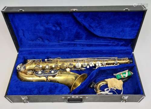 A Vintage Kin Star Saxophone, comes with a fitted travel cas...