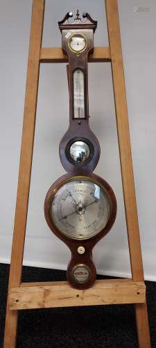 A 19th century Lily & Co Edinburgh wall barometer. [96cm in ...