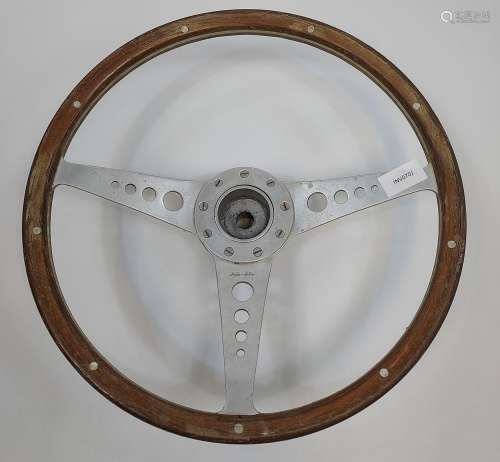 A Vintage Moto Lita steering wheel