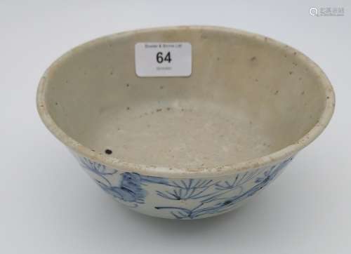 An Antique Chinese Provincial bowl. [7cm in height & 15.5cm ...