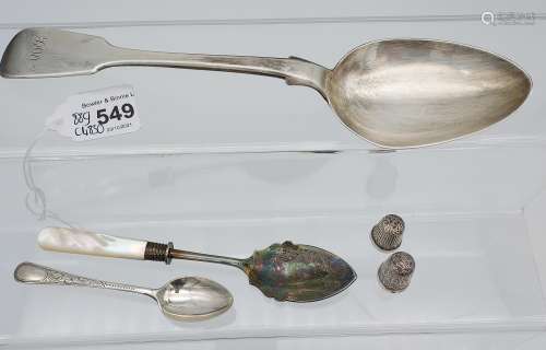 A Selection of silver hall marked items to include large ser...