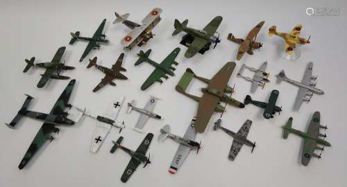 A Collection of die cast and plastic aeroplane models. [Play...