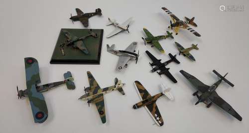A Collection of various playworn die cast and plastic plane ...