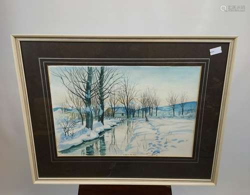 Chris Murray D.A. Original watercolour titled 'A Walk in the...