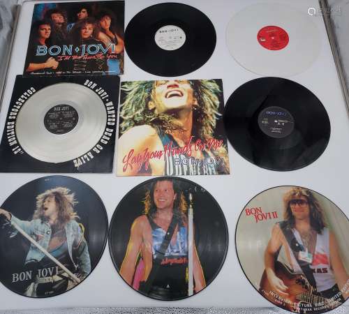 A Collection of various Bon Jovi picture discs to include wa...