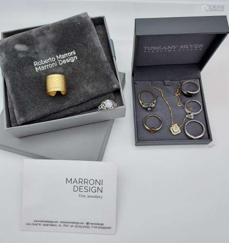 Roberto Marroni, Marroni design 925 gold tone ring, Together...