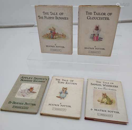 A Selection of 1st edition Beatrix Potter books to include A...