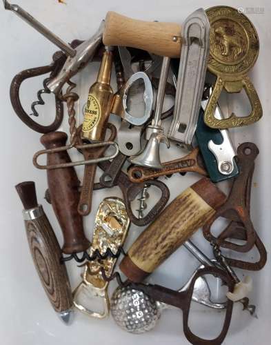 A Collection of various antique and vintage bottle openers.