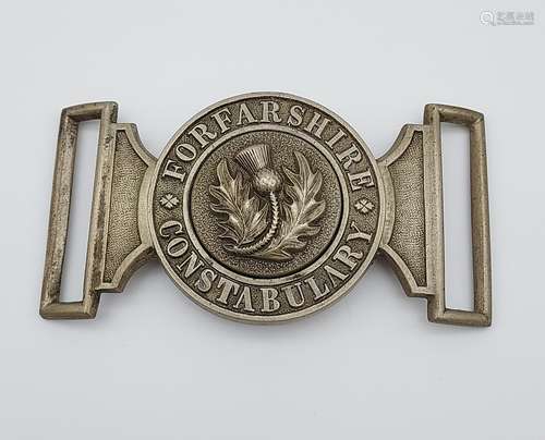 A Forfarshire Constabulary belt buckle.