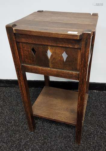 A Vintage Church style side table.