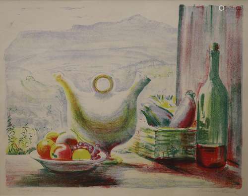 Sydney Russell Reeve (b.1895), lithograph, Window in Provenc...