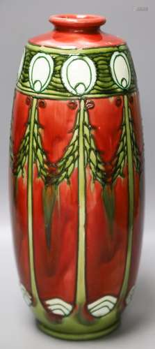 A Minton Ltd Secessionist pottery vase,Black printed mark No...