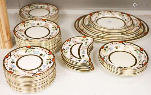 A Wedgwood Crescent pattern creamware part dinner service, t...