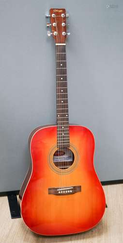 A Stagg Western series Cherry sunburst SUN 20 7CS seriel no:...