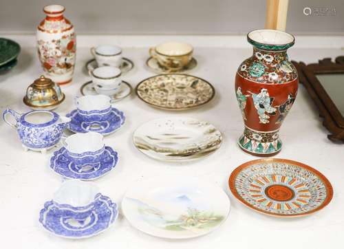 A group of Japanese ceramics, Meiji period